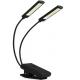 COB LED prisegama lempa su dviem antenomis