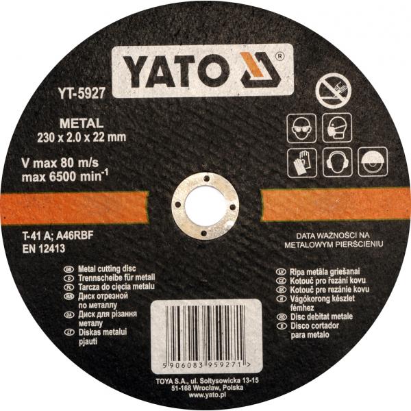 Metalo pjovimo diskas YATO 230 mm 