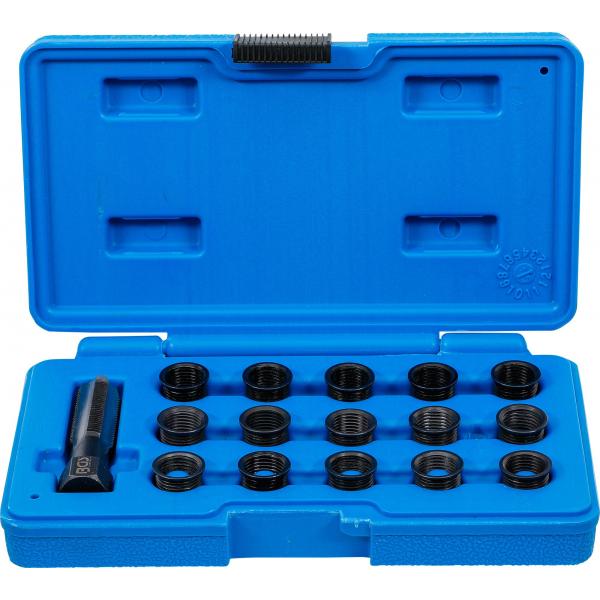 Žvakės lizdo sriegio remonto rinkinys, M14 x 1,25 mm, BGS Technic