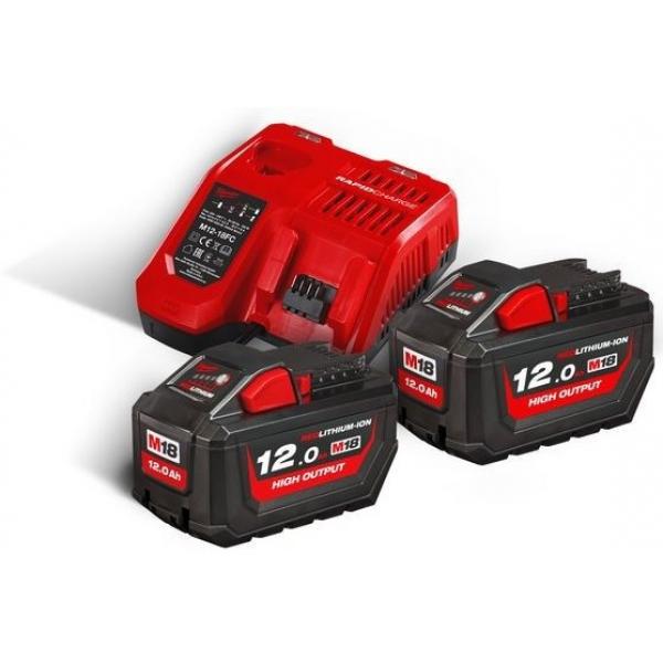 Akumuliatorių ir įkroviklio komplektas Milwaukee M18 NRG-122