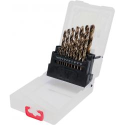 Grąžtai metalui COBALT HSS 19vnt. 1-10 mm