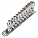 Šarnyrinių 12-kampių galvučių komplektas 6.3 mm (1/4"), 5 - 13 mm, 10 vnt. 