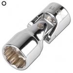 Šarnyrinių 12-kampių galvučių komplektas 6.3 mm (1/4"), 5 - 13 mm, 10 vnt. 